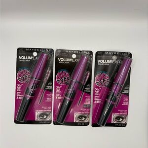 (3) Maybelline Volum' Express Mascara #203 Very Black
